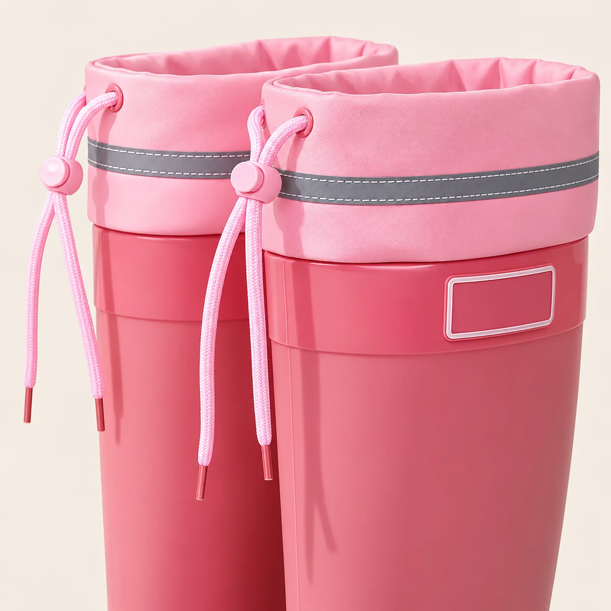 44336 14a bottes de pluie femme roses hautes a c detail