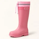 44336 14a bottes de pluie femme roses hautes a c vue principale