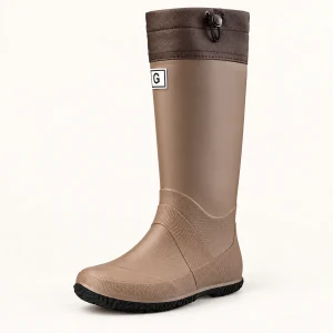 44338 14a bottes de pluie femme marron hautes a vue principale