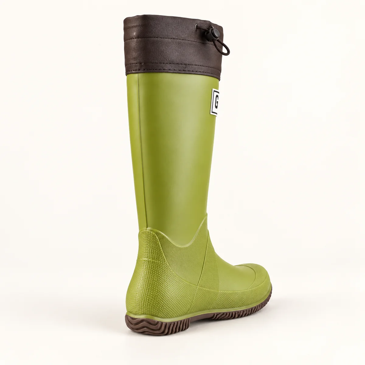 44340 14a bottes de pluie femme vertes hautes a vue arriere