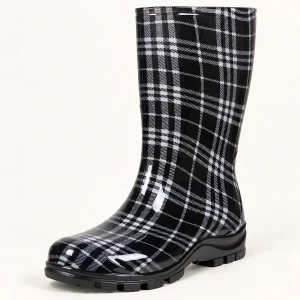 44341 14a bottes de pluie femme noires a carreau vue principale