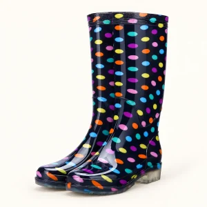 44349 14a bottes de pluie femme hautes a pois mu vue principale