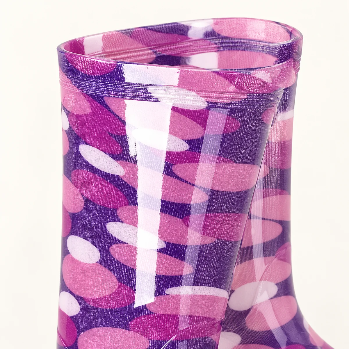 44350 14a bottes de pluie femme violettes a moti detail
