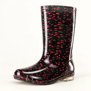 44351 14a bottes de pluie femme noires a petites vue principale