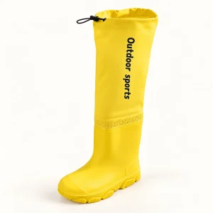 44355 14a bottes de pluie enfant jaunes a tige t vue principale