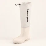 44356 14a bottes de pluie enfant blanches a tige vue principale