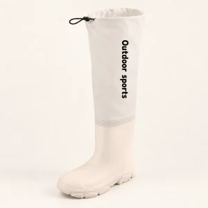 44356 14a bottes de pluie enfant blanches a tige vue principale