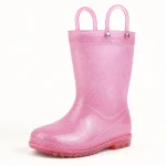 44367 14b bottes de pluie enfant roses a anses vue principale
