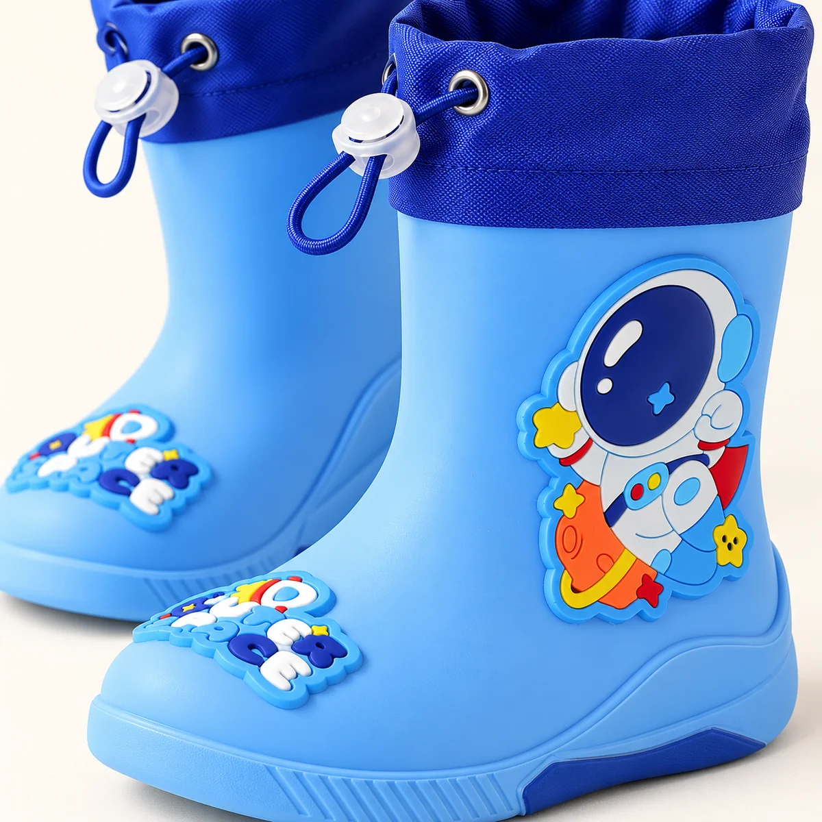44378 14b bottes de pluie enfant bleu ciel a ast detail