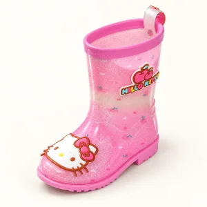 44381 14b bottes de pluie fille rose fonce a ill vue principale
