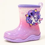 44407 13b bottes de pluie fille violettes a col vue principale