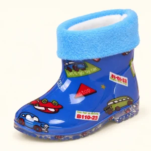44410 13b bottines de pluie enfant bleu fonce a vue principale