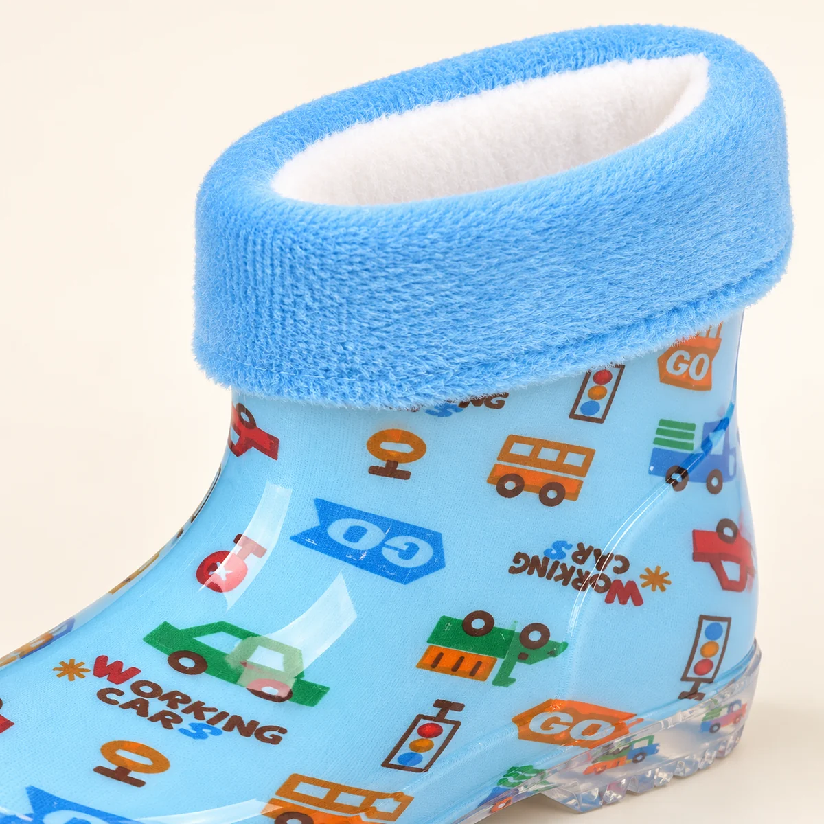 44412 13b bottines de pluie enfant bleu ciel a v detail