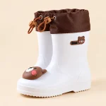 44413 13b bottes de pluie enfant blanches a capy vue principale