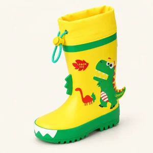 44416 13b bottes de pluie enfant jaunes a dinosa vue principale