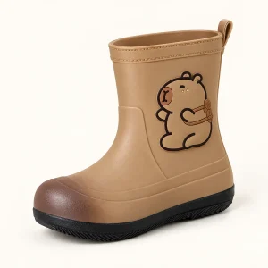 44423 13b bottes de pluie enfant marron a dessin vue principale
