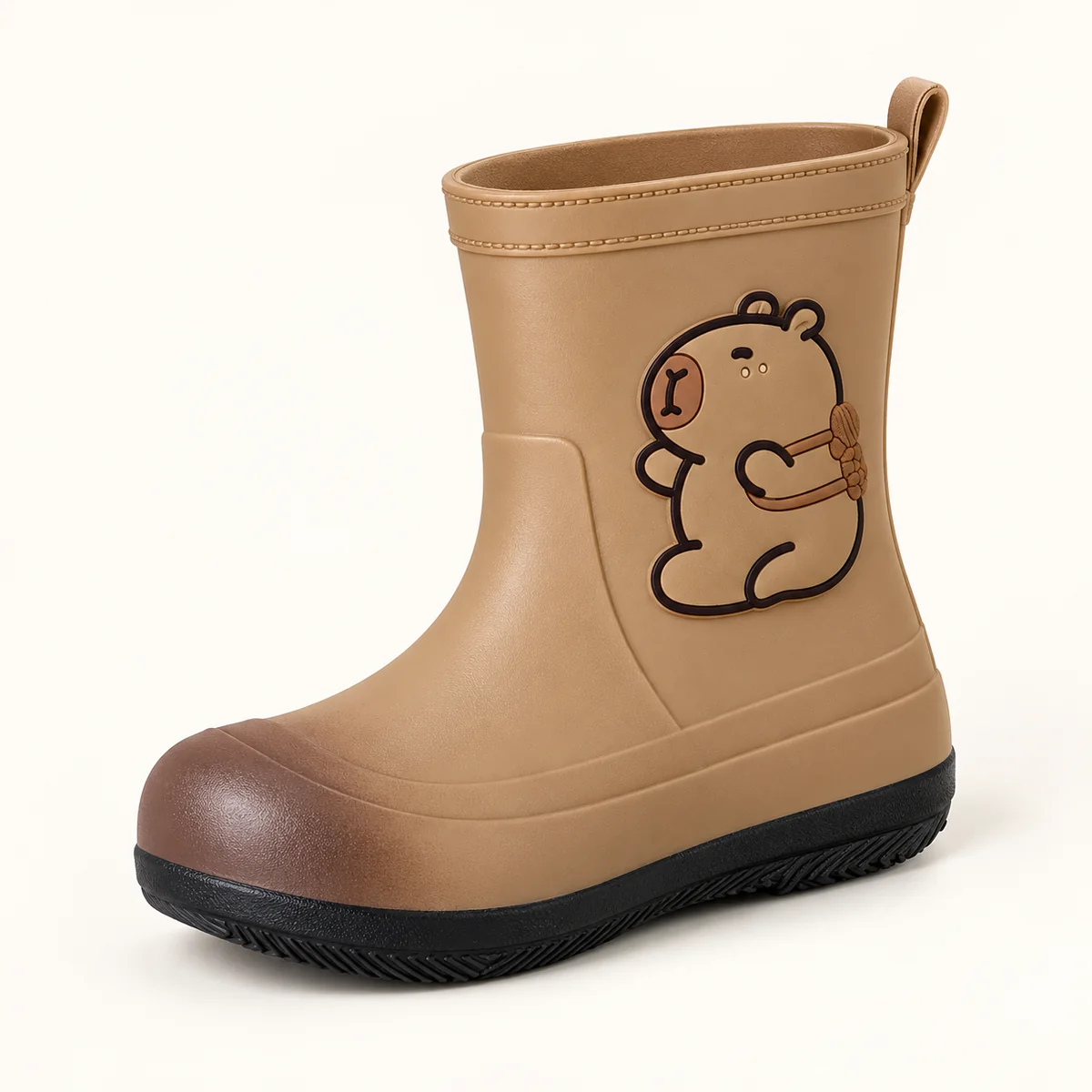 44423 13b bottes de pluie enfant marron a dessin vue principale