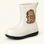 44424 13b bottes de pluie enfant blanches a dess vue principale