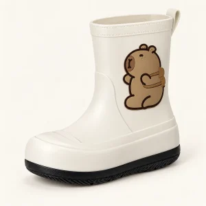 44424 13b bottes de pluie enfant blanches a dess vue principale