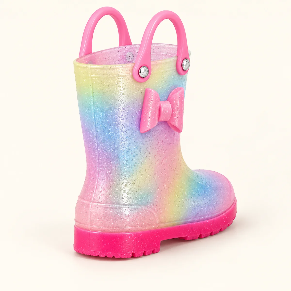 44425 13b bottes de pluie enfant arc en ciel a p vue arriere