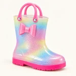 44425 13b bottes de pluie enfant arc en ciel a p vue principale