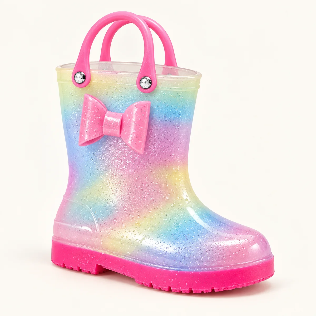 44425 13b bottes de pluie enfant arc en ciel a p vue principale