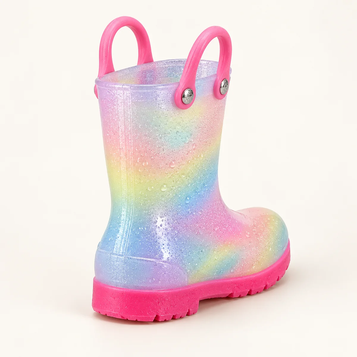 44428 13b bottes de pluie enfant arc en ciel pai vue arriere