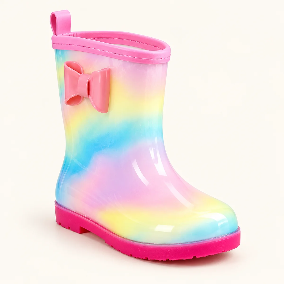 44429 13b bottes de pluie enfant arc en ciel a b vue principale