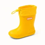 44432 13b bottes de pluie enfant jaunes a col re vue principale