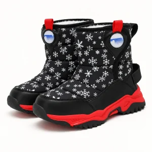 Bottes de neige pour fille colorées et chaudes en rouge