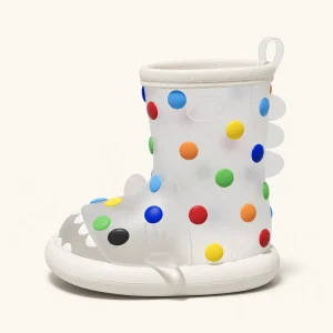 bottes de pluie enfant a pois et detai 44383 13a vue principale