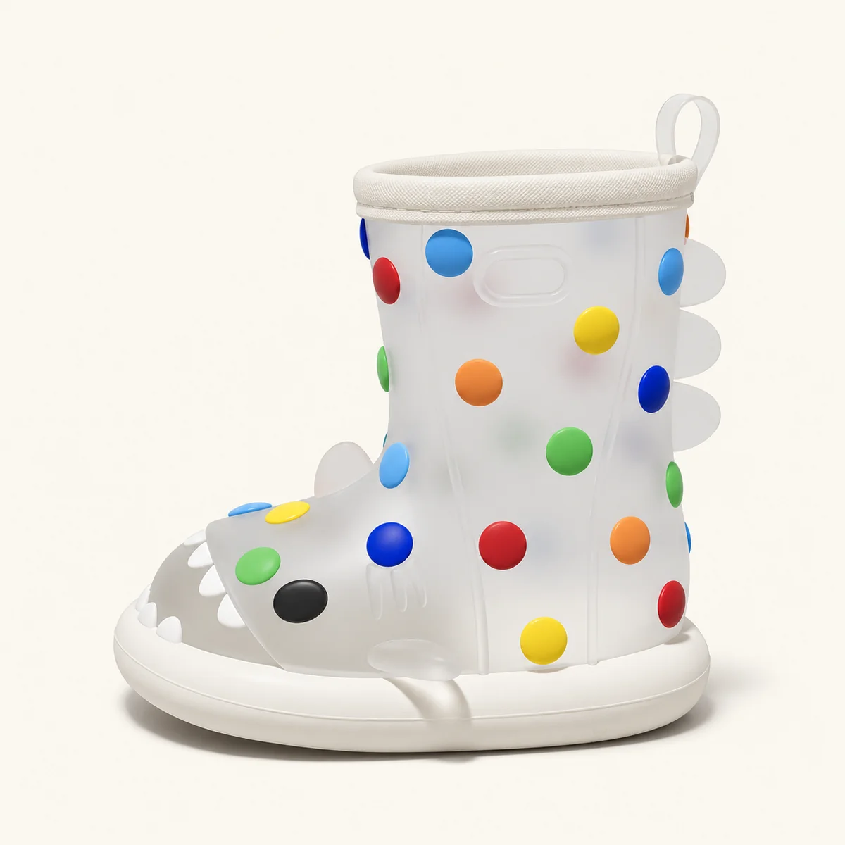 bottes de pluie enfant a pois et detai 44383 13a vue principale