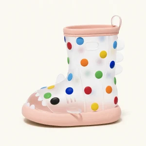 bottes de pluie enfant a pois et detai 44386 13a vue principale