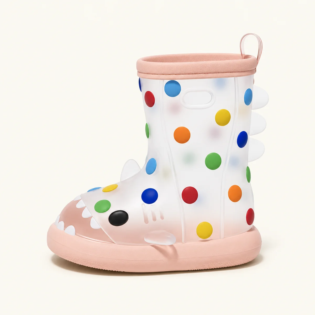 bottes de pluie enfant a pois et detai 44386 13a vue principale