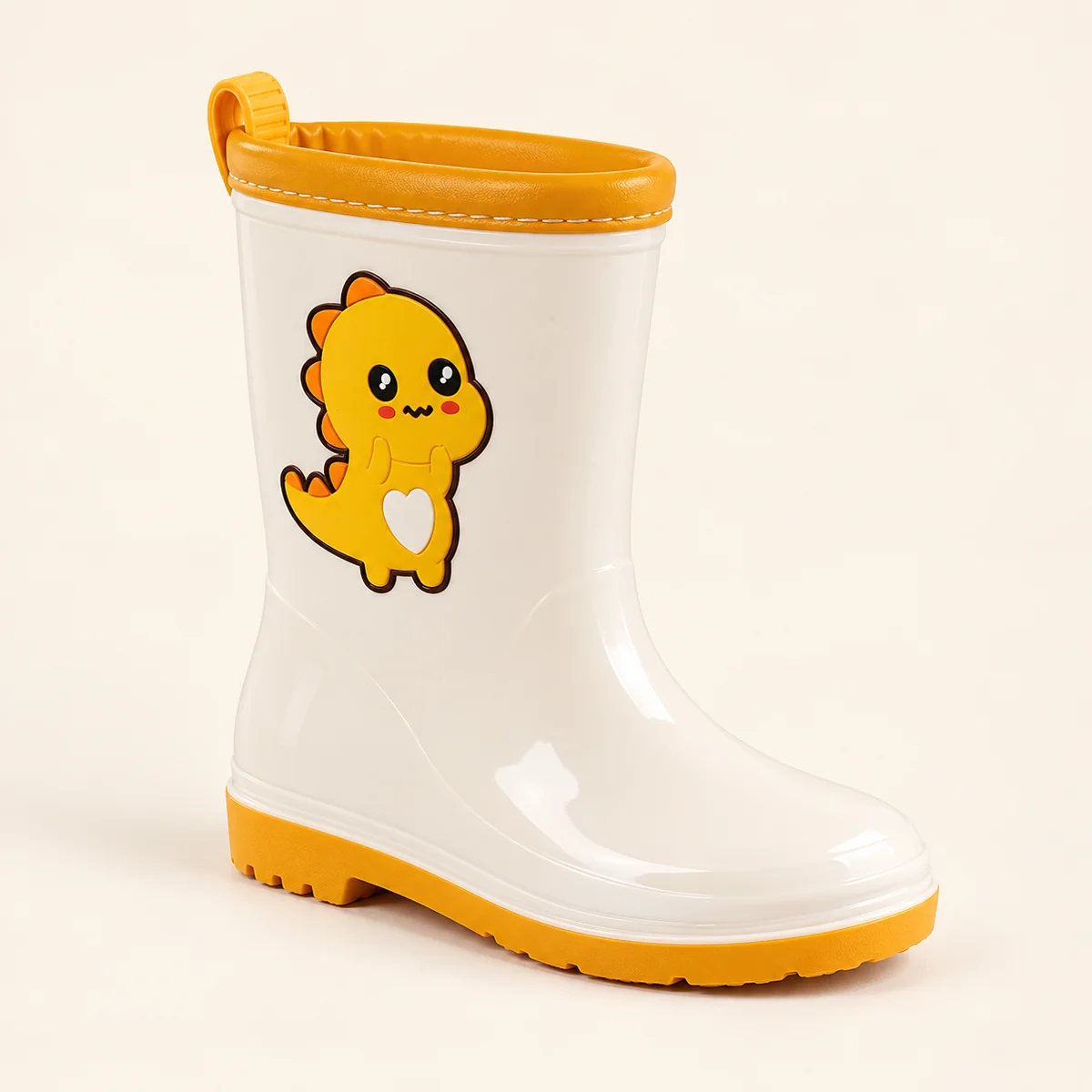 bottes de pluie enfant beiges a motifs 44441 12a vue principale