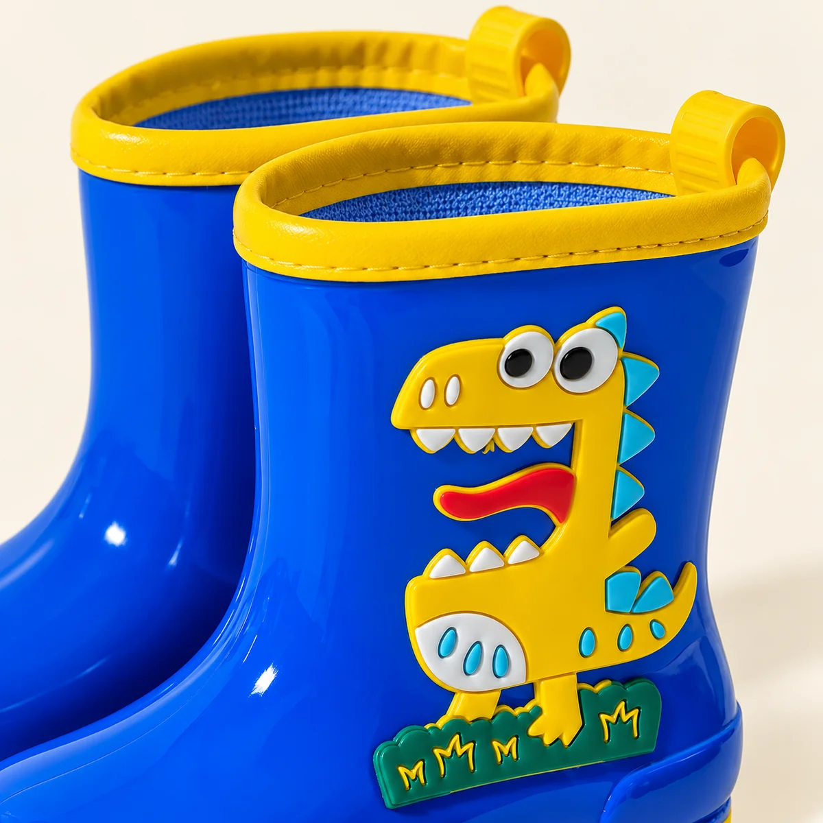 bottes de pluie enfant bleues a motif 44389 13a detail