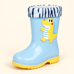 bottes de pluie enfant bleues doublees 44401 13a vue principale