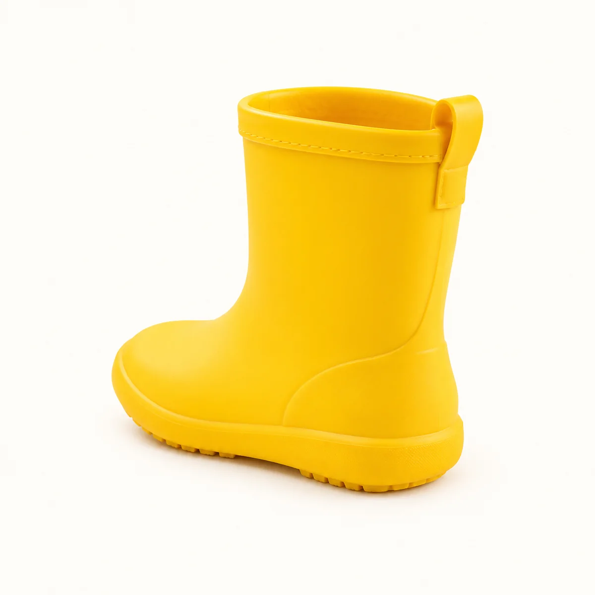 bottes de pluie enfant jaunes unies a 44433 12a vue arriere