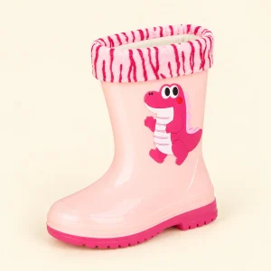 bottes de pluie enfant roses doublees 44402 13a vue principale