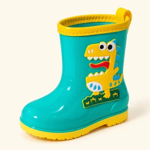 bottes de pluie enfant vertes a dinosa 44388 13a vue principale