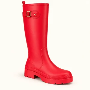 bottes de pluie femme rouges hautes a 44455 12a vue principale