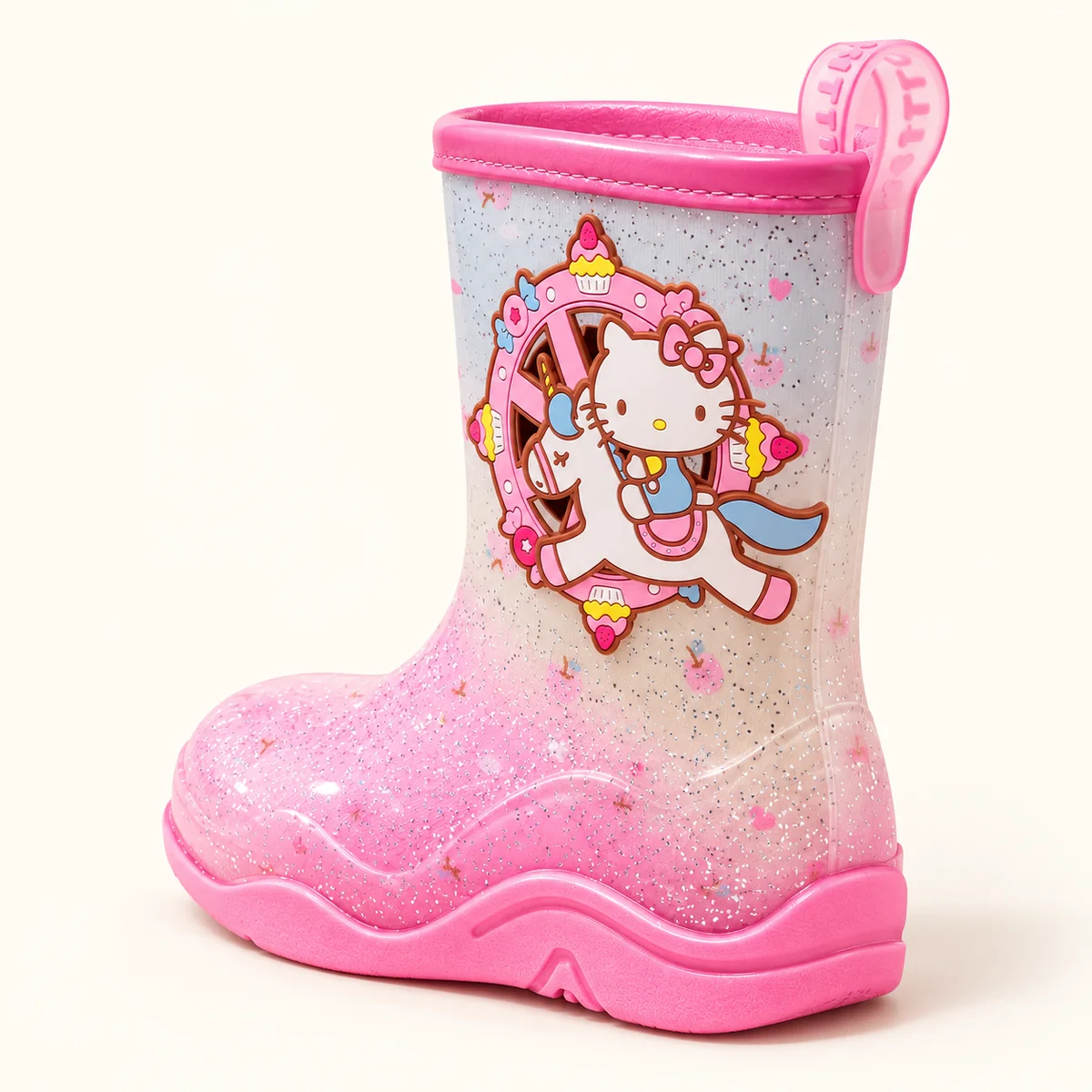 bottes de pluie fille a motifs et seme 44406 13a vue arriere