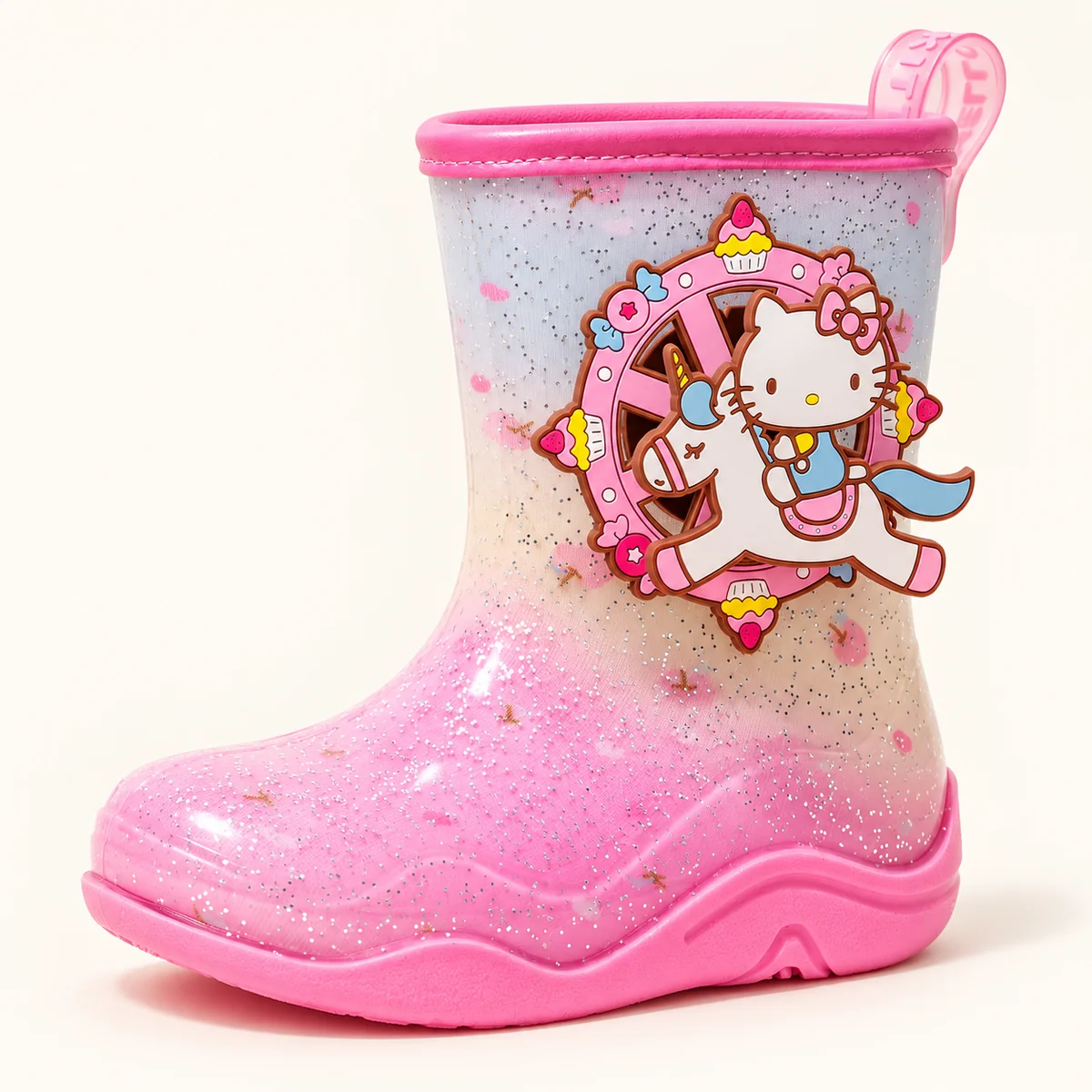 bottes de pluie fille a motifs et seme 44406 13a vue principale