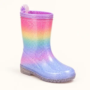 bottes de pluie fille violettes paille 44439 12a vue principale