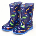 Paire de bottes de pluie à dinosaures et étoiles