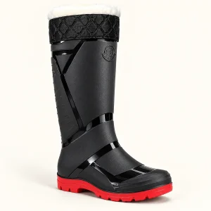 bottes de pluie homme noires et rouges 44445 12a vue principale