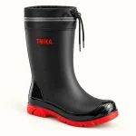 bottes de pluie homme noires et rouges 44451 12a vue principale