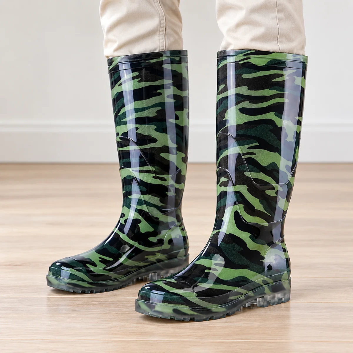 bottes de pluie homme vertes hautes ca 44449 12a porte