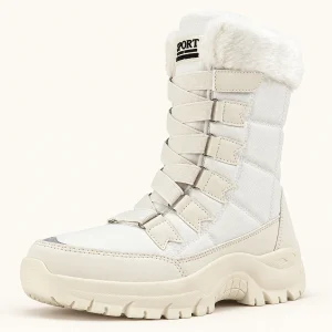 bottes femme beiges fourrees a lacets 44609 10b vue principale