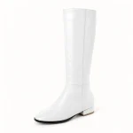 bottes femme blanches fourrees a talon 44598 10a vue principale